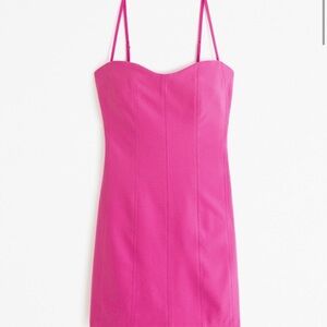 Abercrombie & Fitch Pink Open Back Spaghetti Strap Dress